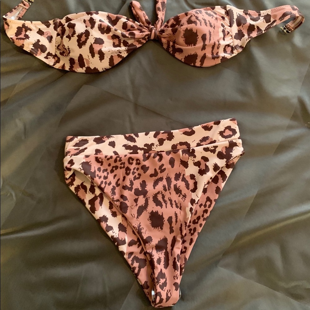 Leopard print bikini